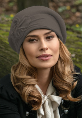 Красива сива дамска барета Katanisa 